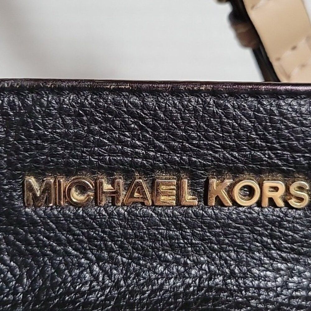 Michael Kors Tote Shoulder Bag Bedford Medium Pebbled Leather Women's Woman's - Picture 7 of 15